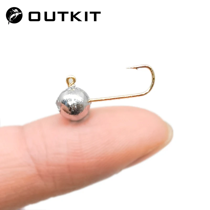 OUTKIT 10pcs Mini Jig Head Hoo - Fishing Hook Offset review and price