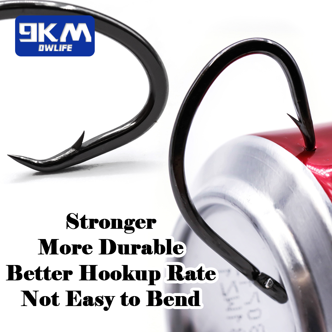 9KM Circle Hooks 25~50Pcs Salt - Fishing Hook Offset review and price