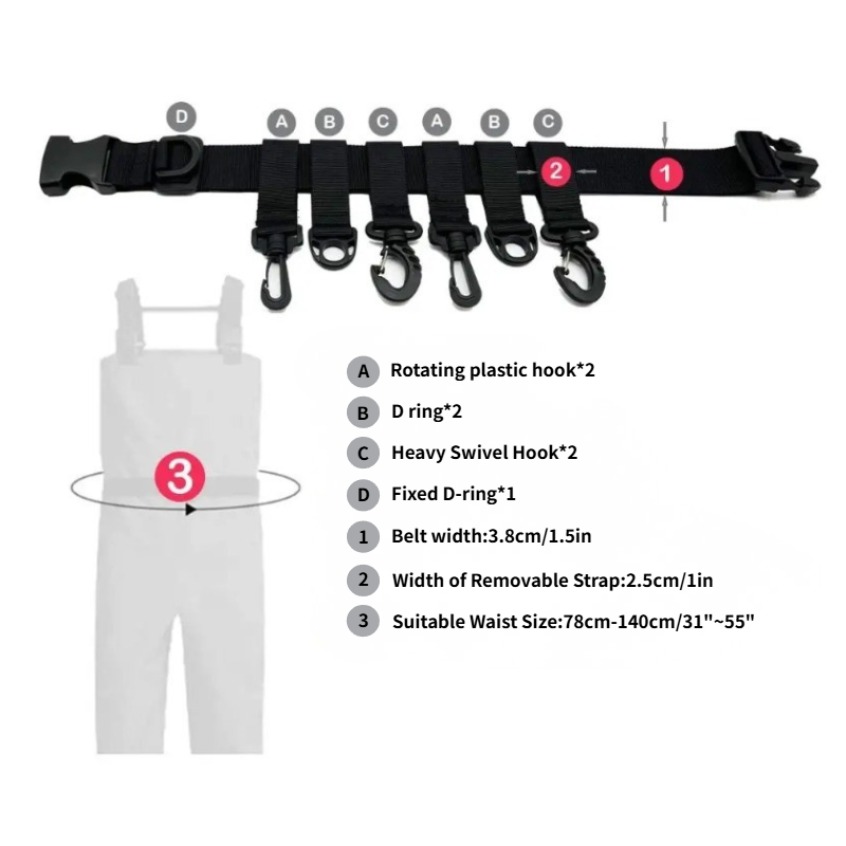 1Pcs Adjustable Wading Belts F - Fishing Hook Sharpener review and price