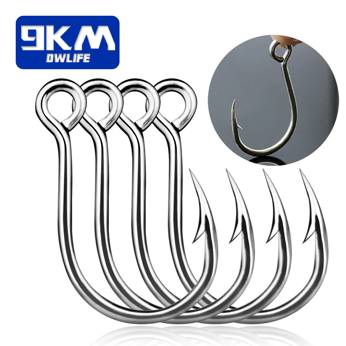 9KM Fishing Hooks 25Pcs Jig Ho - Fishing Hook Offset review and price