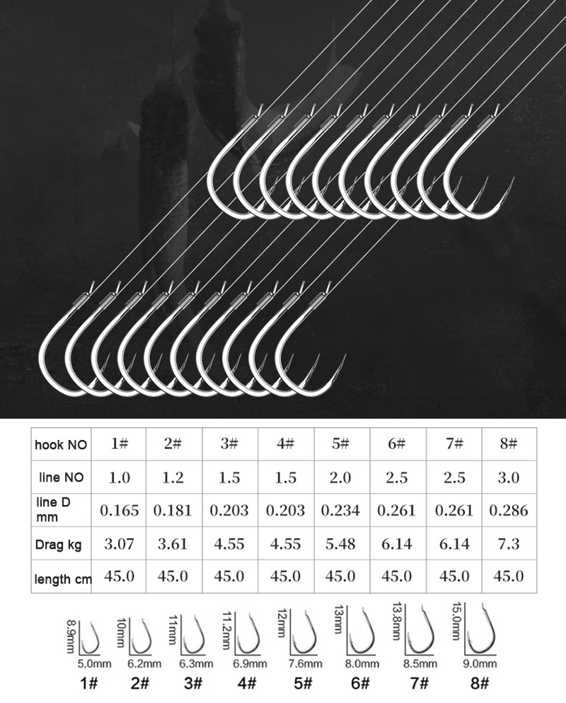 10 pair Fishing Hooks With Tip - Fishing Hook Barbless review and price