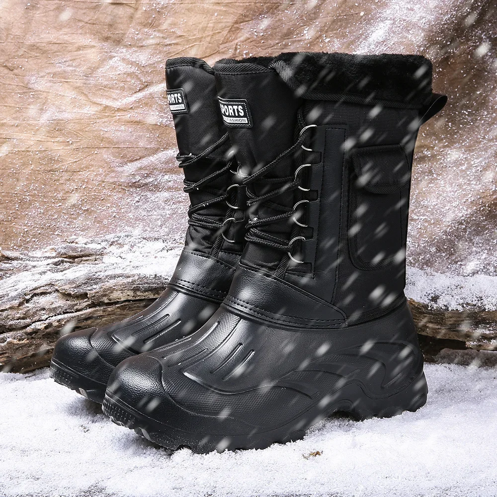 Men Winter Snow Boots Outdoor  - Fishing Hook review and price