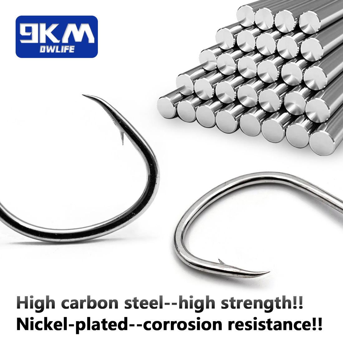 9KM Fishing Hooks Saltwater Li - Fishing Hook Barbless review and price