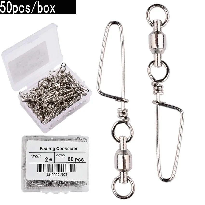 50pcs Fishing Ball Bearing Swi - Fishing Hook Stainless Steel review and price