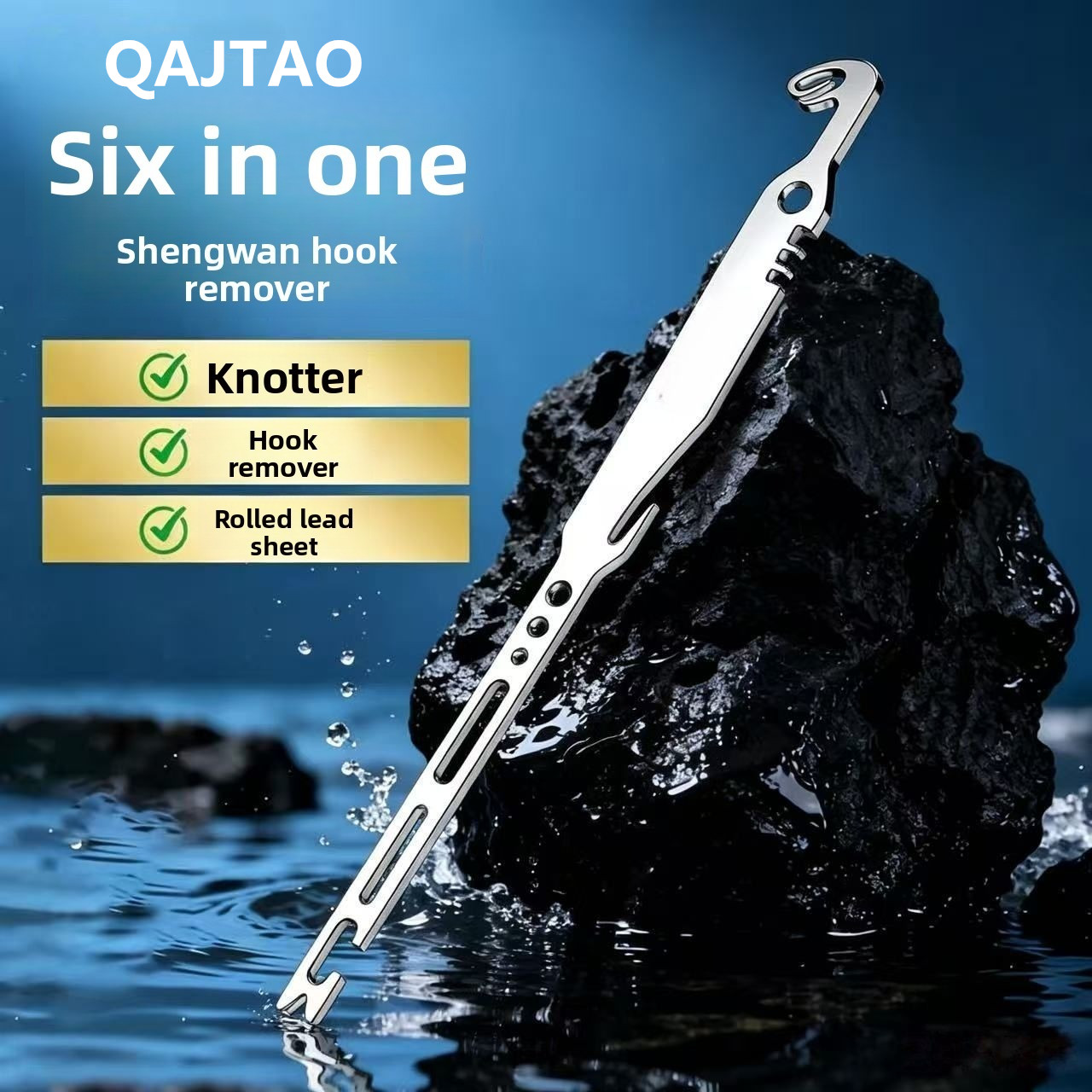 QAJTAO 4 pieces 6-in-1 stainle - Fishing Hook Sharpener review and price